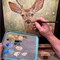 Acrylic Paint Tray Miniature Painting. Stay Wet Palette for Painting Kit. 50pc Pallet Paper 2 Sponge Warhammer 40K Model Paint Brush Holder. Paint Mixing Accessories Storage Set